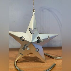Disney Parks Mickey Mouse Gold Tone Star Ornament